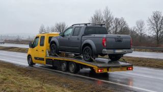 Pickup na niskim podwoziu lawety – transport maszyn Zamość